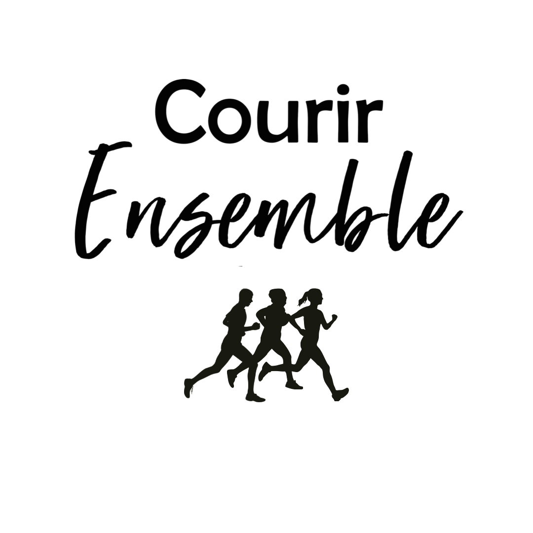 Logo Courir Ensemble — trois coureurs en silhouette